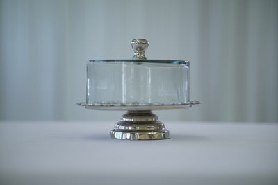 Silver Covered Cake Stand