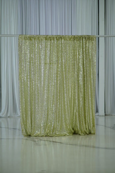 Champagne Gold Sequin Curtain