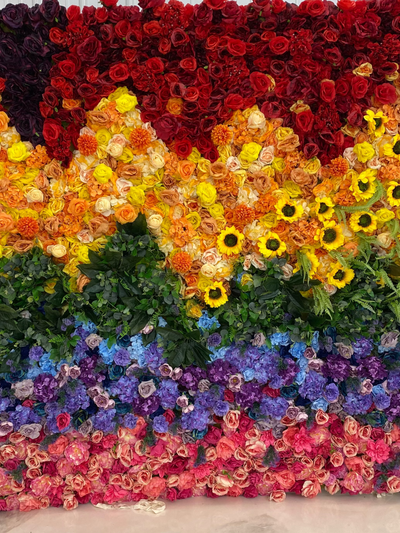 Rainbow Floral Backdrop