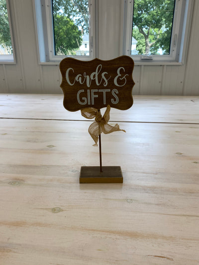 Cards & Gifts Sign