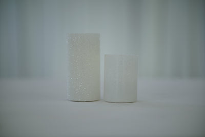 LED Glitter Pillar Candle