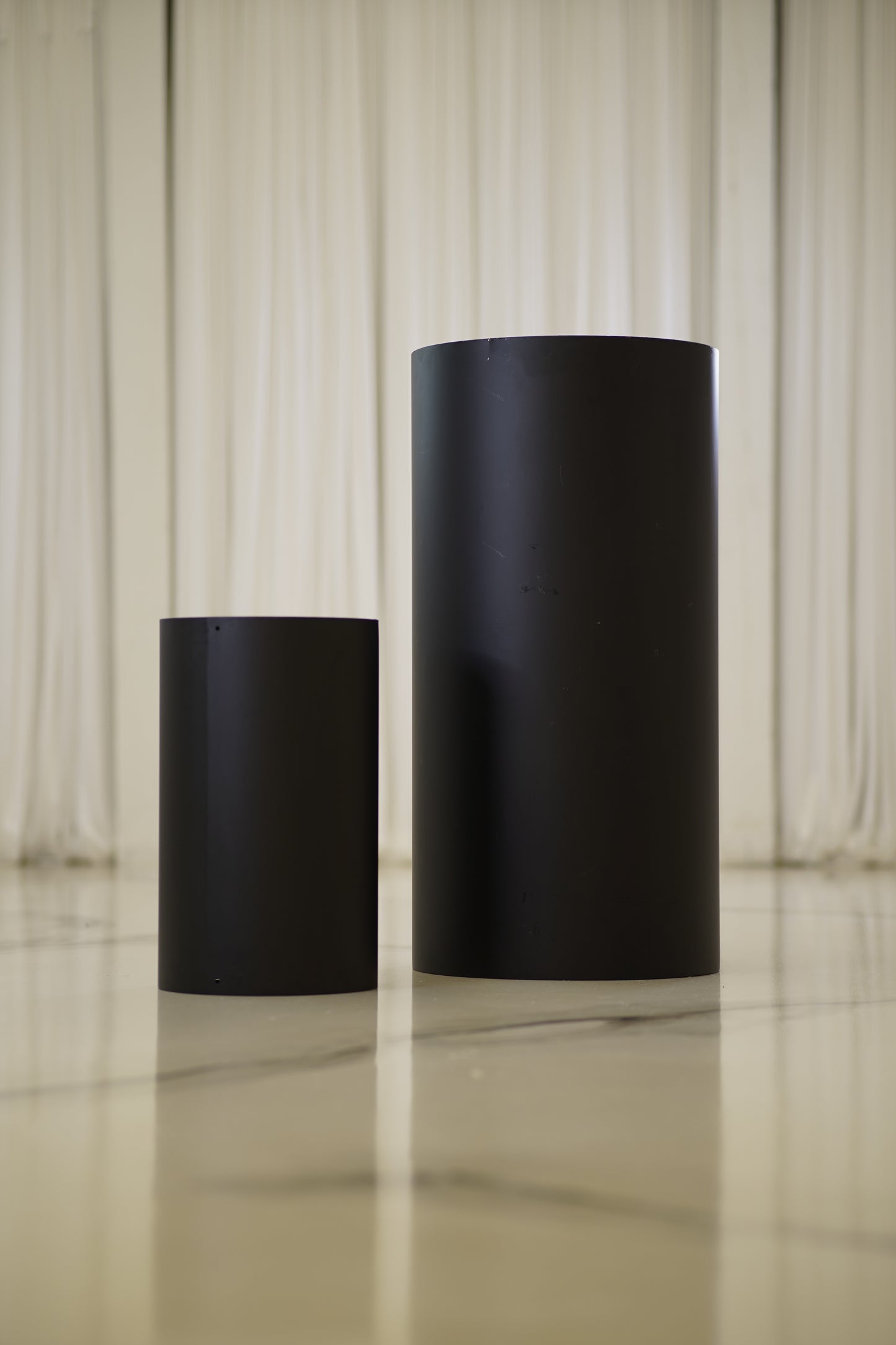 Black Cake Stands/Pillars