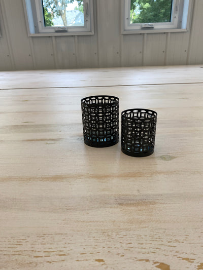 Black Candle Holders