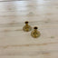 Brushed Gold Taper Candle Holders