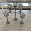Crystal and Silver Candle set
