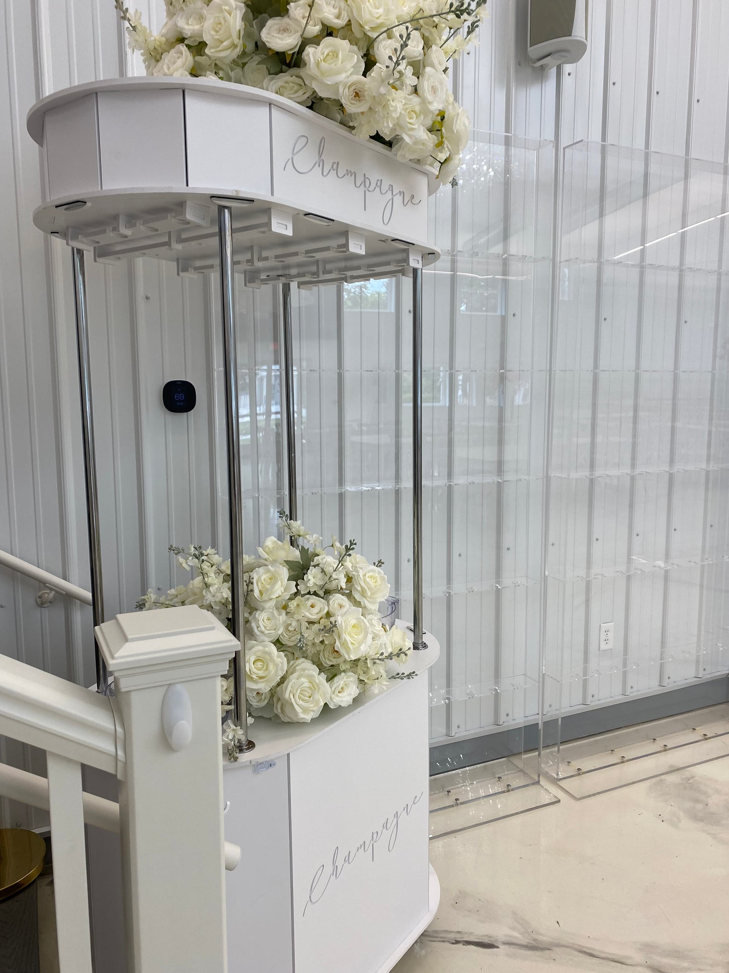 Champagne Walls & Cart