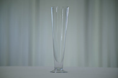 Clear Tapered Vase