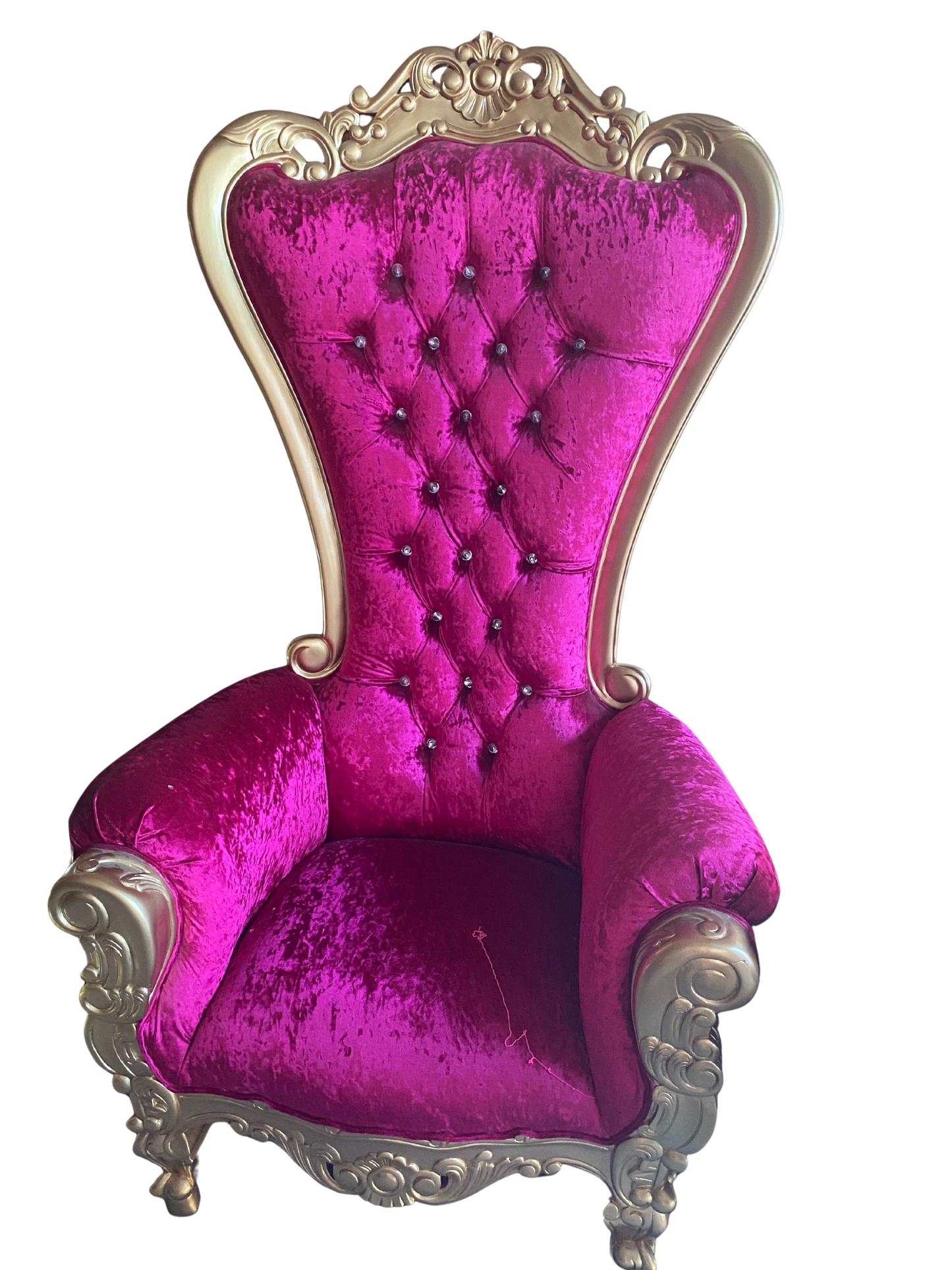 Fuchsia and Gold Throne