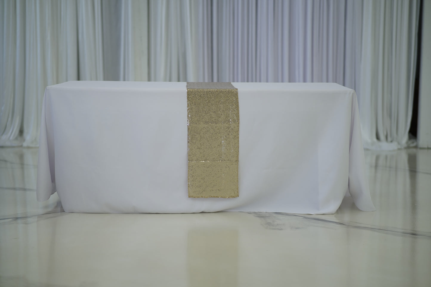 Gold Sequin Table Runner
