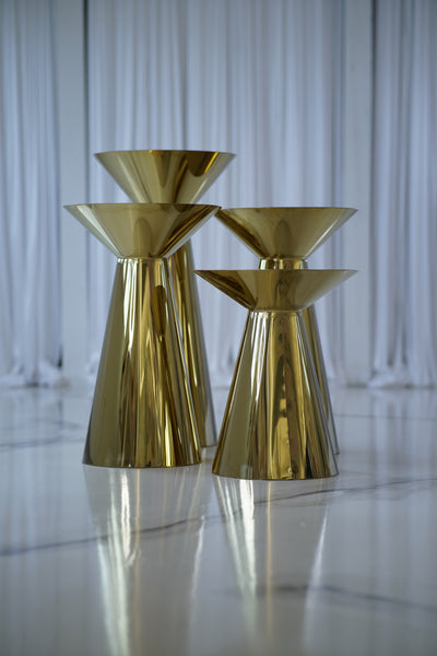 Pillars/Cake Stands Gold