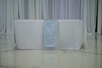 Lt Blue Satin Tablecover