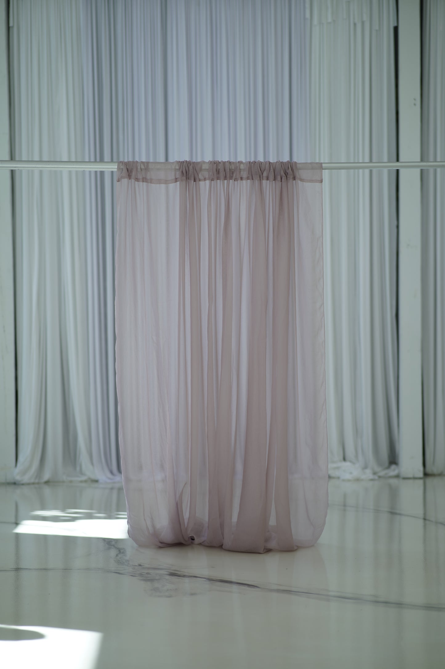 Mauve Sheer Curtain