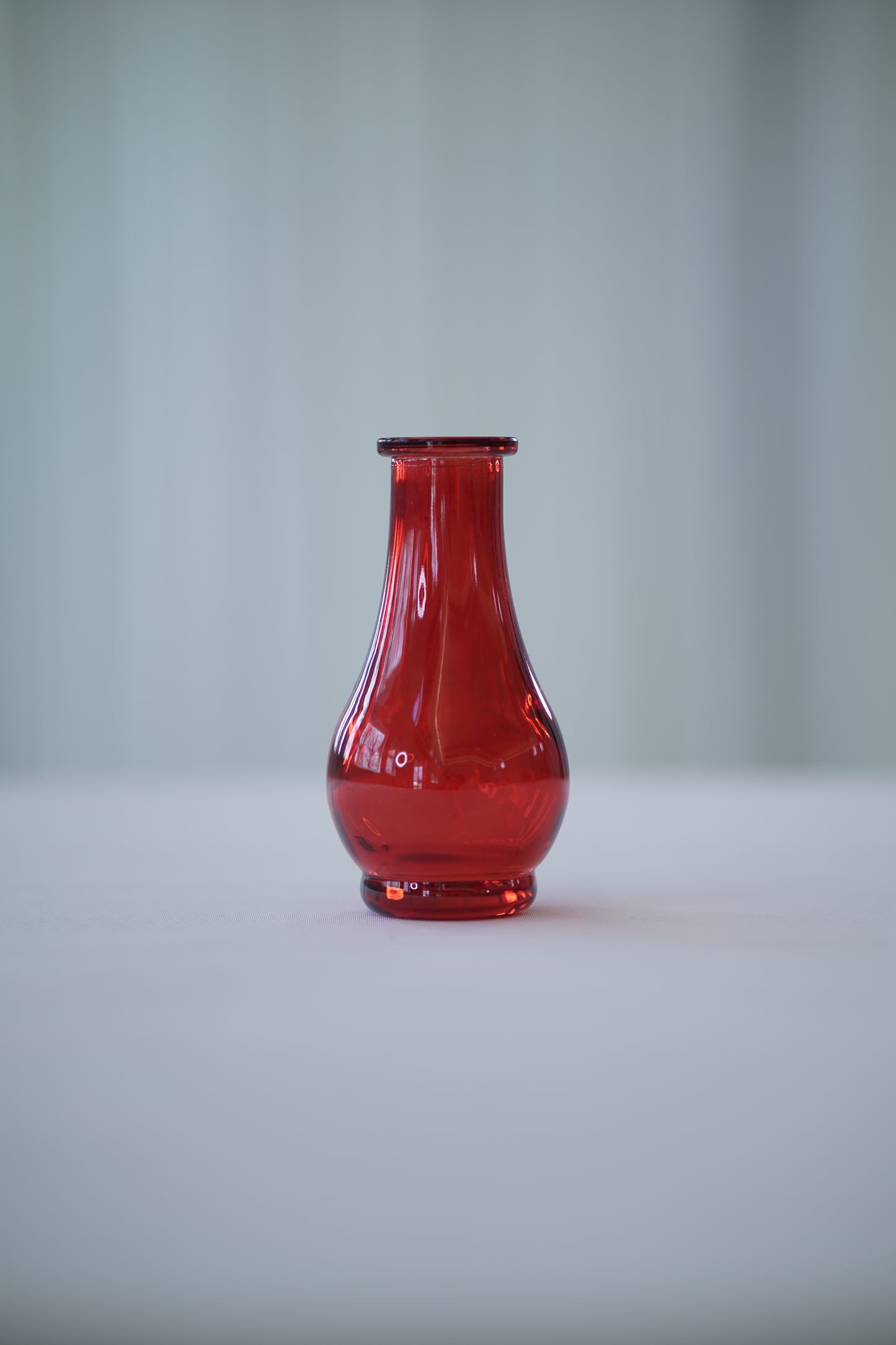 Short Red Vase