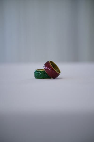 Red and Green Napkin Rings