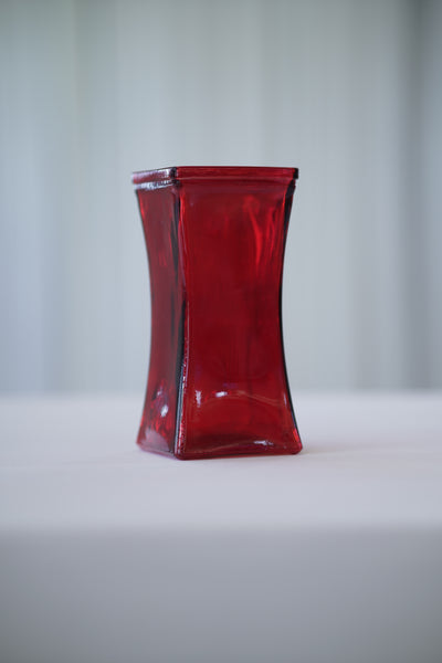 Red Square Vase
