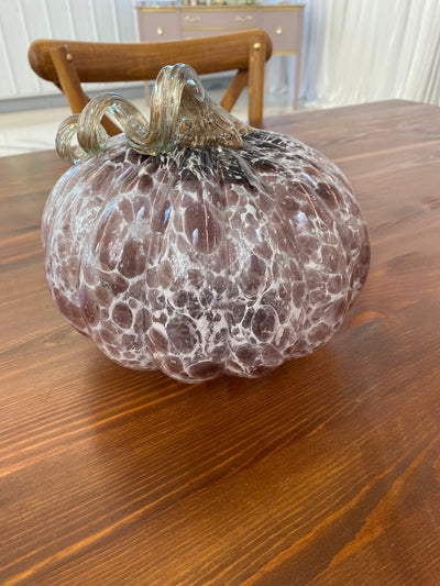 Rose & White Marble Pumpkin