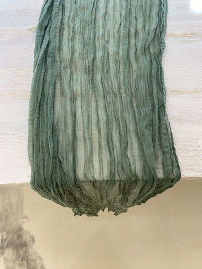 Gauze Sage Table Runners