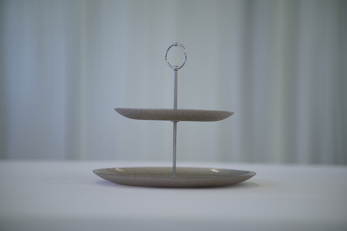 Silver Glass Tier Tray