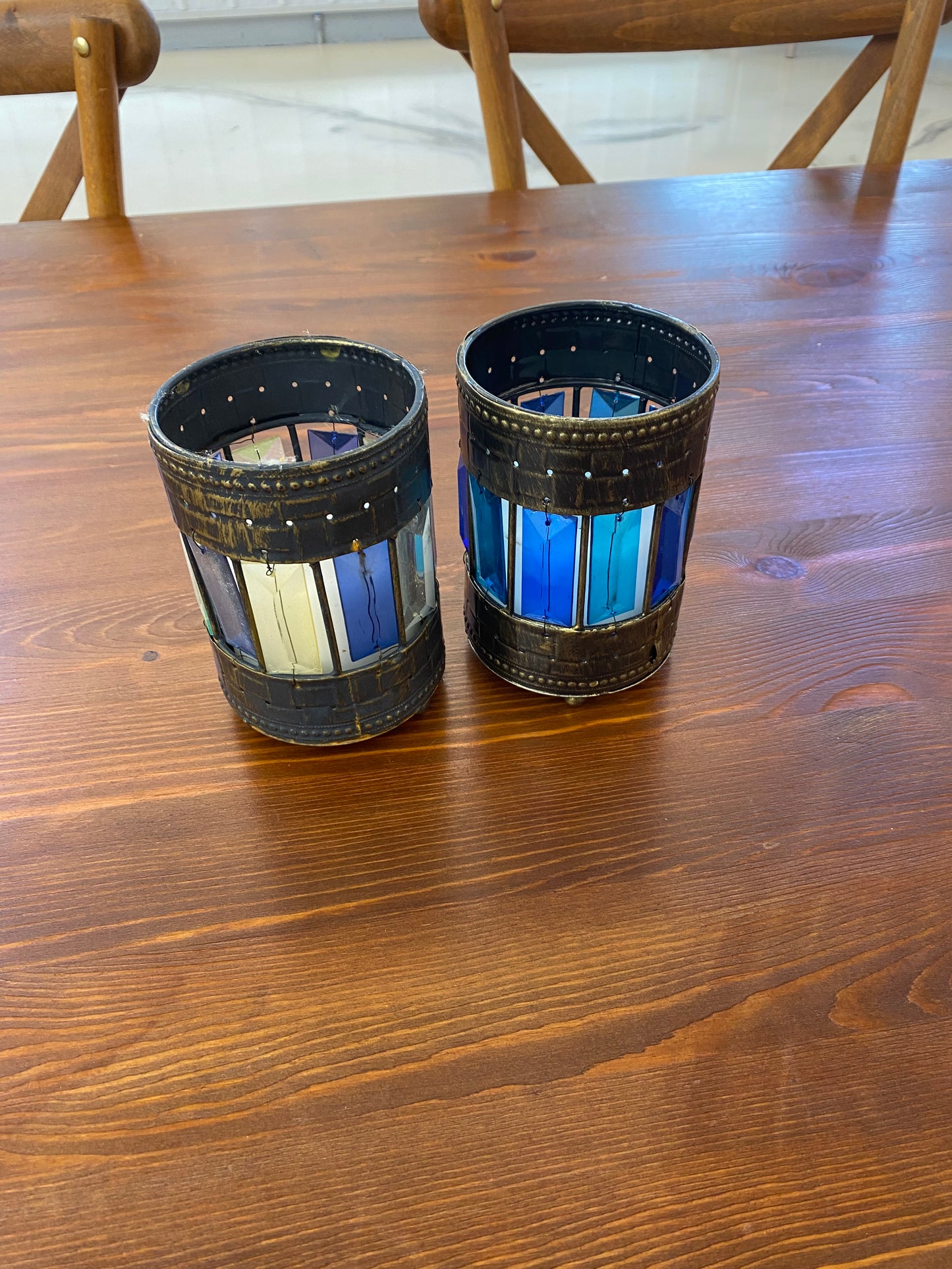 Stained Glass Candle Holder