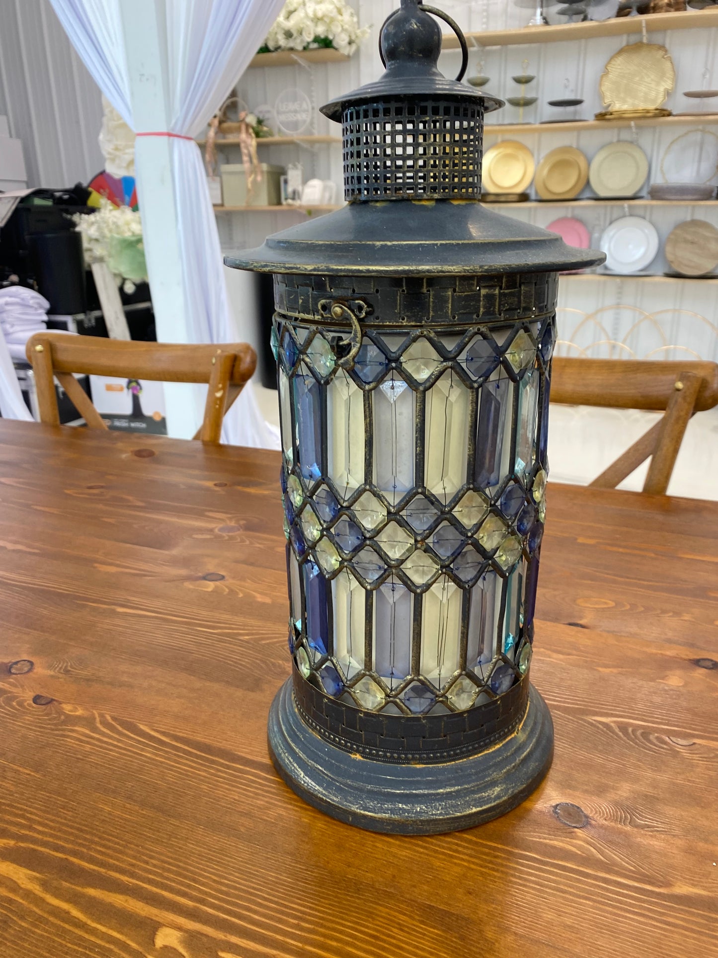 Stained Glass Lantern-Tall