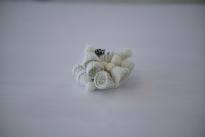 Ivory Stocking Hat Table Scatter